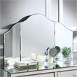 Posh Living Perry Mirrored 3-Piece Bedroom Vanity Set in Gray