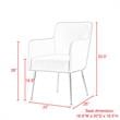 Posh Living Perogo Velvet Dining Chair in Navy Blue/Gold (Set of 2)