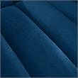 Posh Living Soraya Velvet Accent Chair with Nailhead Trim in Navy/Gold