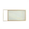 Posh Living Karin Tempered Glass Shelf Bar Serving Cart in Gold/White