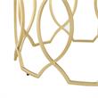 Posh Living Nadia Round Glass Top Coffee Table in Gold