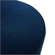 Posh Living Suchada Velvet Round Cocktail Ottoman in Navy/Gold