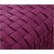 Posh Living Michirin Woven Velvet Bench in Fuchsia/Gold