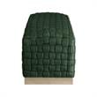 Posh Living Michirin Woven Velvet Bench in Hunter Green/Gold