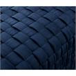 Posh Living Michirin Woven Velvet Bench in Navy/Gold