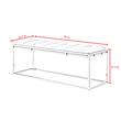 Posh Living Markus Tufted Velvet Bench in Gray/Chrome