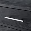 Posh Living Stella 3-Drawer Nightstand with Metal Base in Black/Chrome