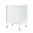 Posh Living Petrocchio Single Drawer/Door Nightstand in White