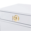 Posh Living Petrocchio Single Drawer/Door Nightstand in White