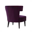 Posh Living Damari Tufted Velvet Wingback Accent Chair in Purple