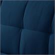 Posh Living Loft Lyfe Toyah Linen Fabric Convertible Sleeper Sofa in Blue
