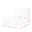 Posh Living Alex Velvet Upholstered Platform King Bed in Hunter Green