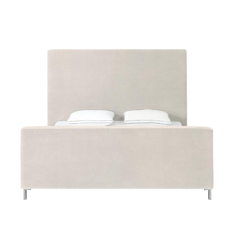 Posh Living Alex Linen Fabric Upholstered Platform Bed - Thumbnail 5