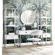 Posh Living Mano Stainless Steel 3-Shelf & 1-Drawer Bookcase White/Chrome
