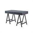 Posh Living Alleyne 2-Drawers Rectangle Wood Writing Desk in Black