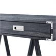Posh Living Alleyne 2-Drawers Rectangle Wood Writing Desk in Black