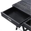 Posh Living Alleyne 2-Drawers Rectangle Wood Writing Desk in Black