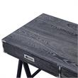 Posh Living Alleyne 2-Drawers Rectangle Wood Writing Desk in Black