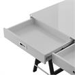 Posh Living Alleyne 2-Drawers Rectangle Wood Writing Desk in Light Gray