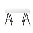 Posh Living Alleyne 2-Drawers Rectangle Wood Writing Desk in White
