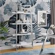 Posh Living Aluna 4-Shelf Stainless Steel Frame Bookcase in White/Chrome