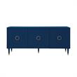 Inspired Home Keao 3 Doors Sideboard Buffet in Navy