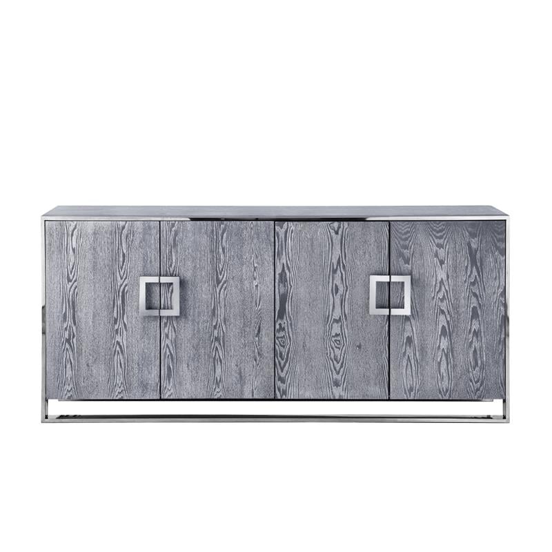 Inspired Home Ulani Sideboard Buffet in Ash Gray