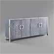 Inspired Home Ulani Sideboard Buffet in Ash Gray