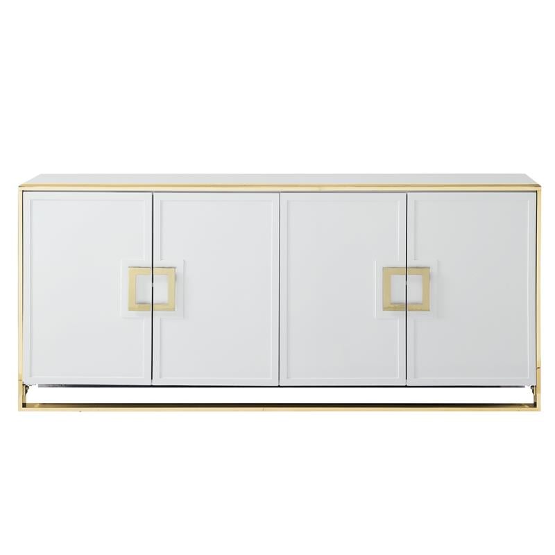 Inspired Home Ulani Sideboard Buffet in White