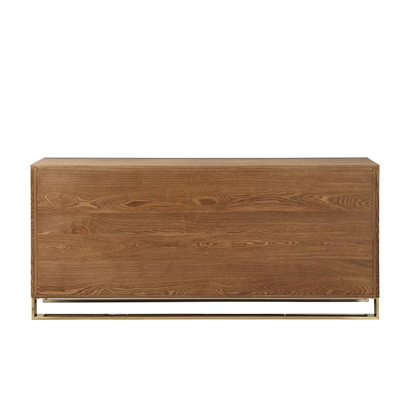 Inspired Home Ulani Sideboard Buffet in Ash Brown