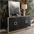 Inspired Home Ulani Sideboard Buffet in Black