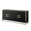 Inspired Home Ulani Sideboard Buffet in Black