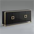 Inspired Home Ulani Sideboard Buffet in Black
