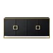 Inspired Home Ulani Sideboard Buffet in Black