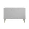 Inspired Home Keao 2 Doors Sideboard Buffet in Light Gray