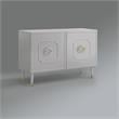 Inspired Home Keao 2 Doors Sideboard Buffet in Light Gray