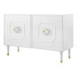 Inspired Home Keao 2 Doors Sideboard Buffet in White