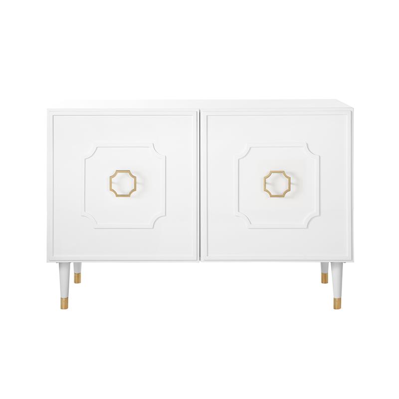 Inspired Home Keao 2 Doors Sideboard Buffet in White