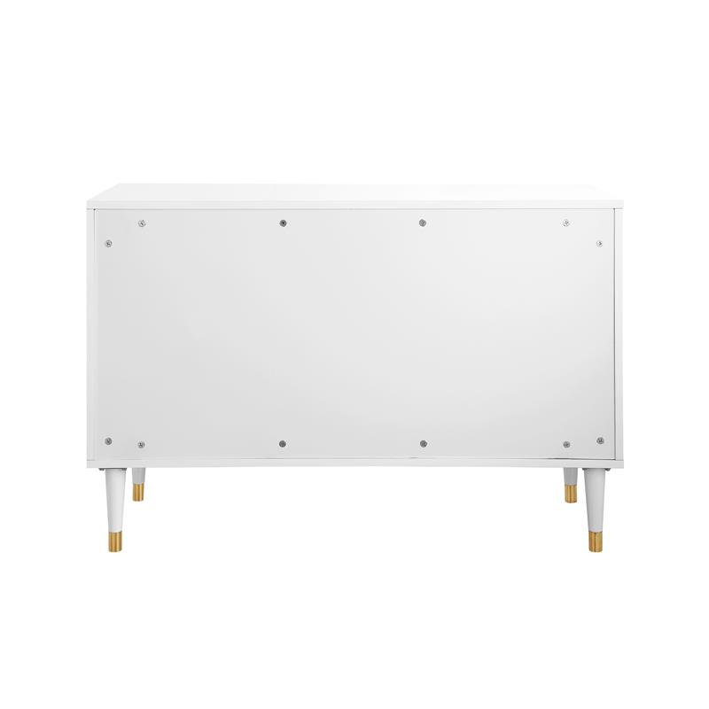 Inspired Home Keao 2 Doors Sideboard Buffet in White