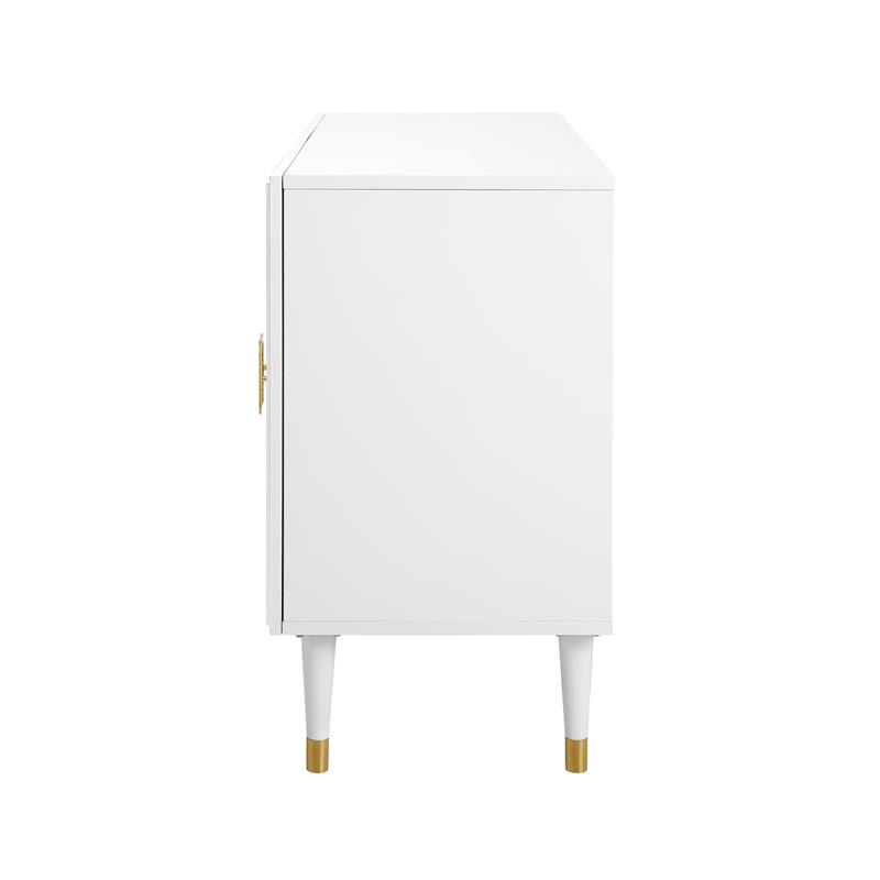 Inspired Home Keao 2 Doors Sideboard Buffet in White