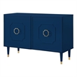 Inspired Home Keao 2 Doors Sideboard Buffet in Navy Blue