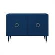 Inspired Home Keao 2 Doors Sideboard Buffet in Navy Blue