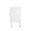 Inspired Home Keao 4 Doors Sideboard Buffet in White