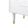 Inspired Home Keao 4 Doors Sideboard Buffet in White