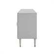 Inspired Home Keao 4 Doors Sideboard Buffet in Light Gray