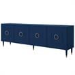 Inspired Home Keao 4 Doors Sideboard Buffet in Navy