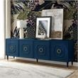 Inspired Home Keao 4 Doors Sideboard Buffet in Navy