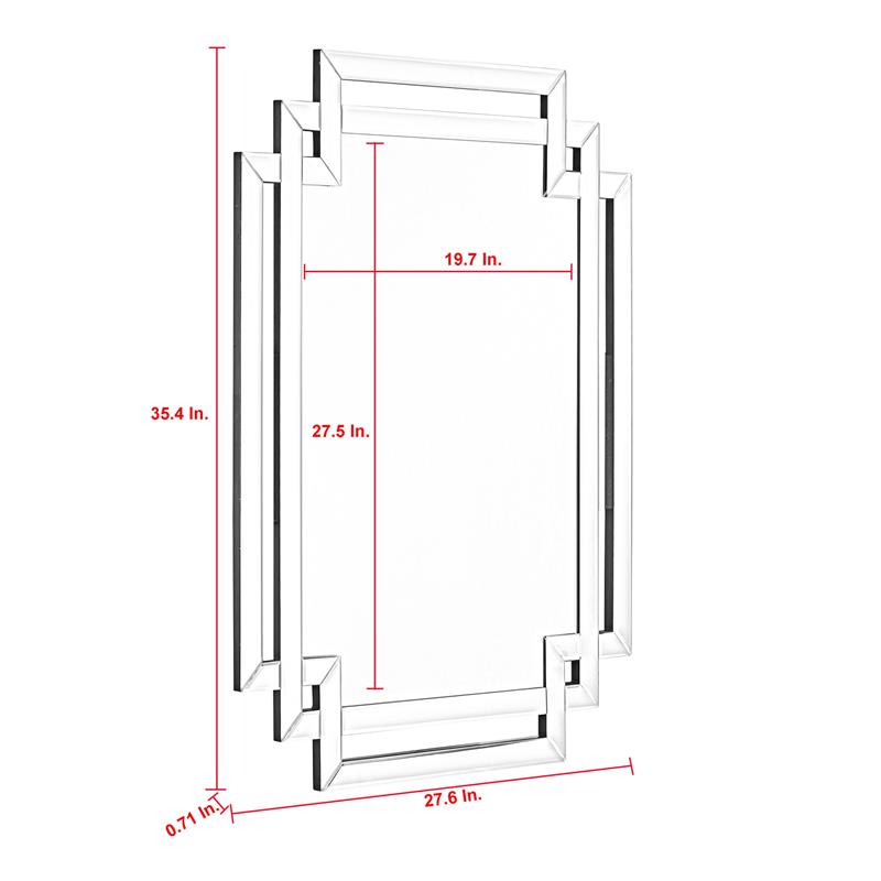 Eloise Mirror Clear   Accent Beveled Glass