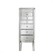 Evangeline Jewelry Armoire Clear Mirrored 6 Drawers