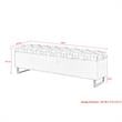 Danielle Rectangular Storage Bench Fuchsia Velvet  Upholstered Hand Woven